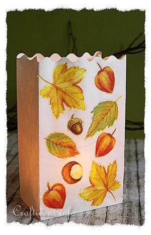 Autumn Paper Bag Luminaria 