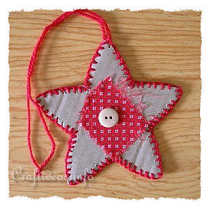 Basic Christmas Craft Ideas - Primitive Star Ornament 