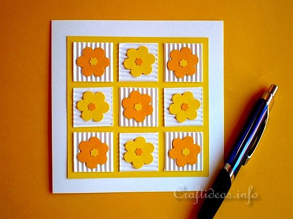 Birthday Card - Greeting Card - Cheery Patchwork Flowers Card 2
