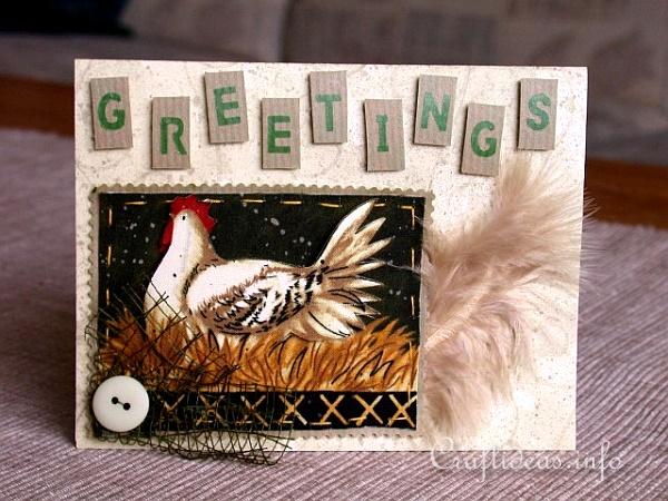 Birthday Card - Greeting Card - Hen Greeting Card for All Occasions