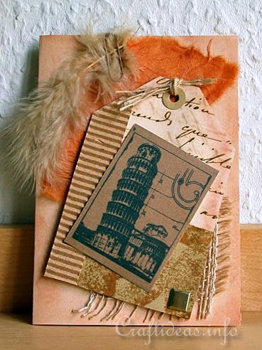 Birthday Card - Greeting Card - The Leaning Tower of Pisa All Occasion Card