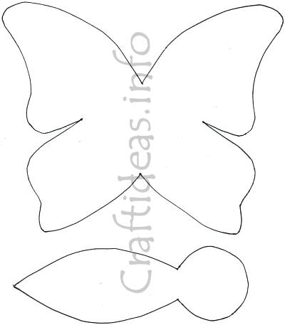 Butterfly Pattern for Paper Craft