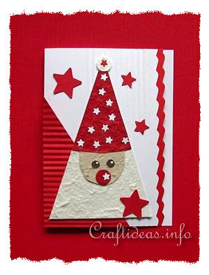 Christmas Card - Cute Santa Greeting Card for the Holidays 