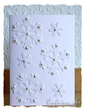 Christmas Card - Elegant Snowflakes Greeting Card for the Holidays
