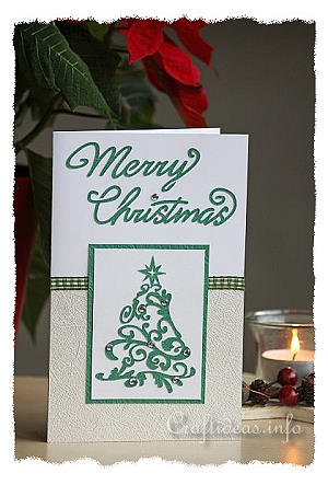 Christmas Card - Sparkling Tree Greeting Card for the Holidays