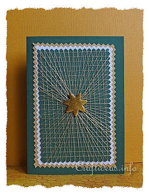 Christmas Card - String Art Greeting Card for the Holidays 300