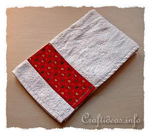 Christmas Craft - Sew a Designer Hand Towel 