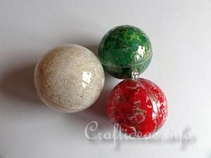 Christmas Decopatch Ornaments Tutorial 4