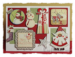 Christmas Stickers Christmas Card 