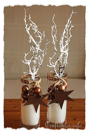 Christmas and Winter Decoration in Brown and White 