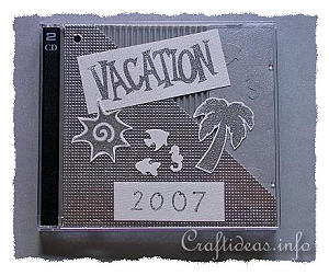 Craft Idea - CD Cover for Vacation CD or DVD