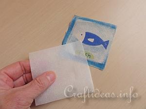 Craft Tutorial - Paper Napkins and Fusible Web 2