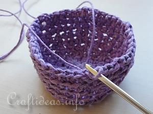 Crochet Easter Basket - Detail 4