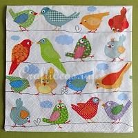Cute Birds Paper Napkin