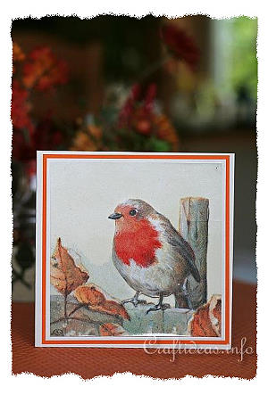 Fall Robin Greeting Card 