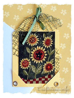 Fall Sunflowers Tag