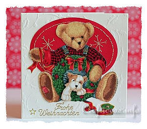 Gift Bear Christmas Card 