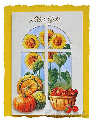 Greeting Card with Fall Motifs 