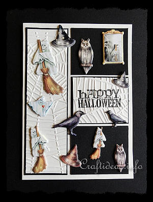Halloween Card With Puffy Motifs 