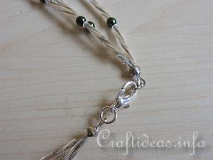 Jewelry and Bead Craft - Three Strand Necklace - Tutorial 6
