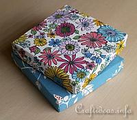 Make Fabric Covered Boxes