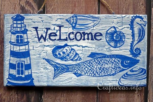 Maritime Welcome Sign