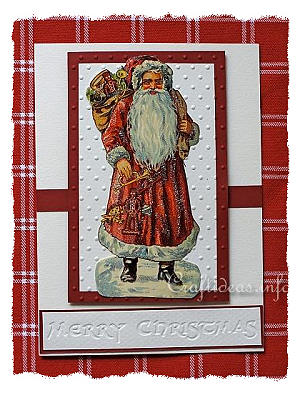 Old World Santa Christmas Card 