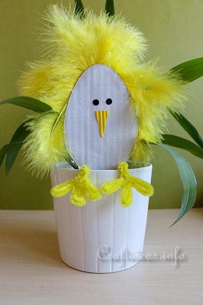 Paper Craft for Easter - Standing Paper Chick