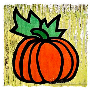 Paper Craft for Fall - Paper Pumpkin Suncatcher 
