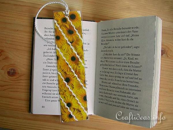Paper Craft for Summer - Sunflower Bookmarker Craft