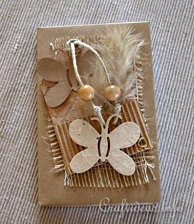 Paper Craft for Summer and All Occasions - Altered Memo Book in a Natural Look