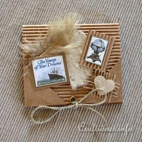 Paper Craft for Summer and All Occasions - Altered Memo Pad in a Natural Look