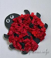 Paper Lady Bug Craft for Kids