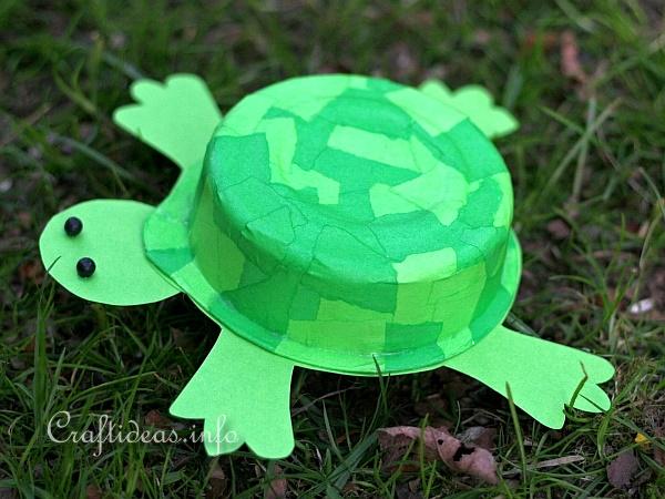 Recycling Craft for Kids - Turtle