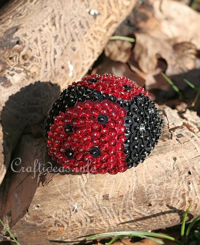 Sequins and Beads Lady Bug 2