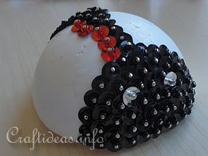 Sequins and Beads Lady Bug 6