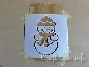 Stencilled Christmas Gift Bags Tutorial 1