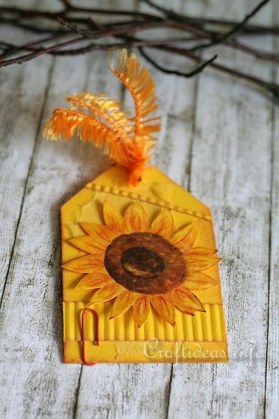 Tag Craft - All Occasion Gift Tag with Sunflower 2