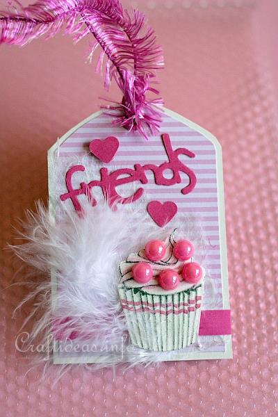 Tag Craft - Pink Friends Gift Tag for Teens