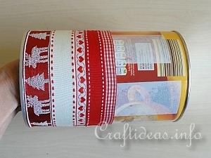 Tutorial - Embellished Christmas Can 2