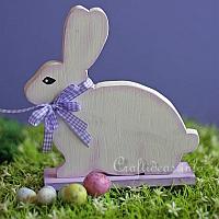 Woodcraft for Easter - White Easter Bunny