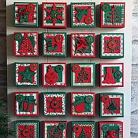 Advent Calendar - Red and Green