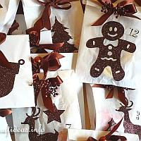 Advent Calendar - White and Brown Theme