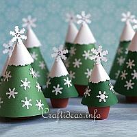 Advent Calendar with Clay Pot Trees