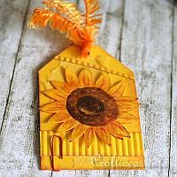 All Occasion Gift Tag with Sunflower