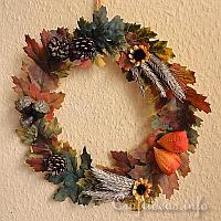 Autumn Crafts for Kids - Easy Wreath