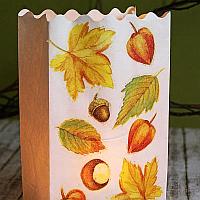 Autumn Paper Bag Luminaria