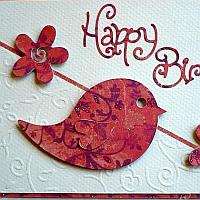 Bird Happy Birthday Card