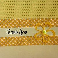 Cheery Yellow Thank You Card