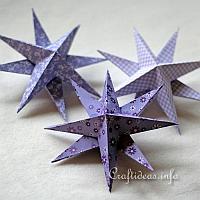 Christmas Paper Craft - 3-D Stars
